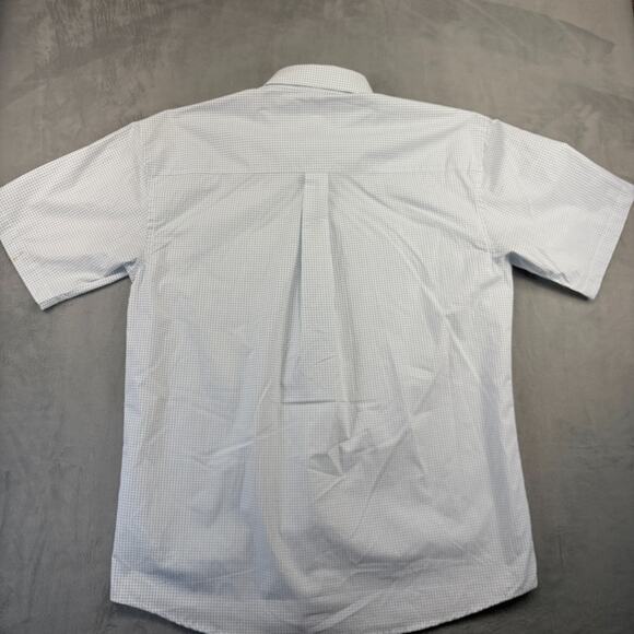 Wrangler George Strait Shirt Men's XL Blue Check Short Sleeve Western Cowboy - Picture 2 of 8